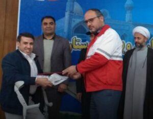 گرامیداشت روز جهانی معلولین و داوطلبان توسط جمعیت هلال احمر میانه