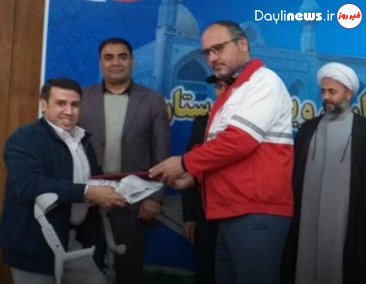 گرامیداشت روز جهانی معلولین و داوطلبان توسط جمعیت هلال احمر میانه
