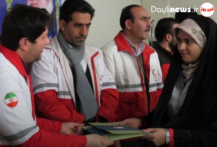 گزارش تصویری آئین تجلیل از داوطلبان جمعیت هلال احمر شعبه تبریز