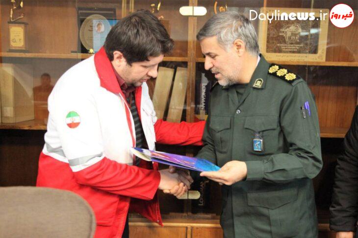 گزارش تصویری/ تودیع و معارفه فرمانده پایگاه بسیج شهدای هلال احمر