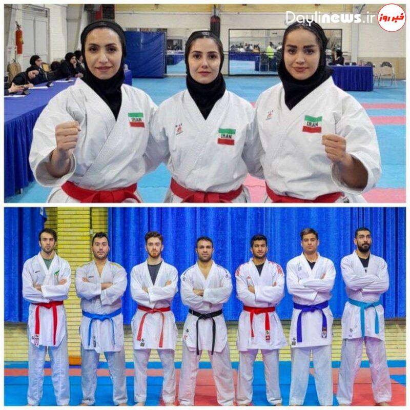 صعود کومیته تیمی مردان و کاتای تیمی زنان به فینال کاراته قهرمانی آسیا