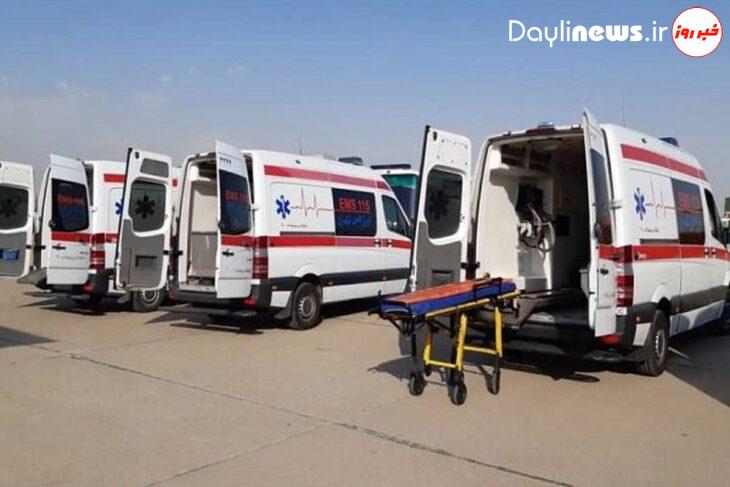 ۱۲ نفر در سانحه رانندگی در اهواز مصدوم شدند