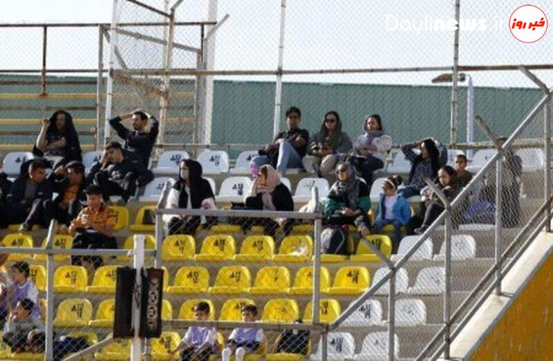 اتفاق جالب در لیگ یک؛ حضور زنان در ورزشگاه جم