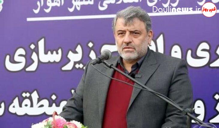 شهردار اهواز در آئین بهره‌برداری از آسفالت شهرک پرواز: برای انجام وظایف منتی بر مردم نیست