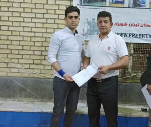 تقدیر از داور استان در مسابقات کونگ فو آزاد تیم ملی 