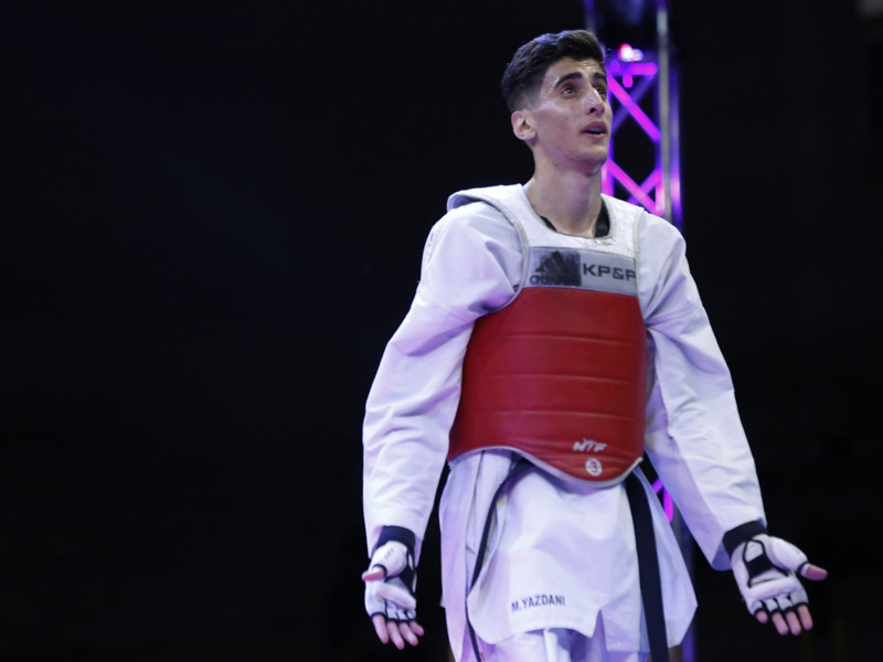 Esfahani taekwondo player in Grand Slam tournament