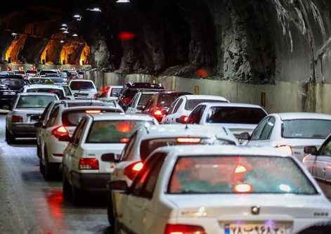 ترافیک فوق سنگین در جاده کرج – چالوس