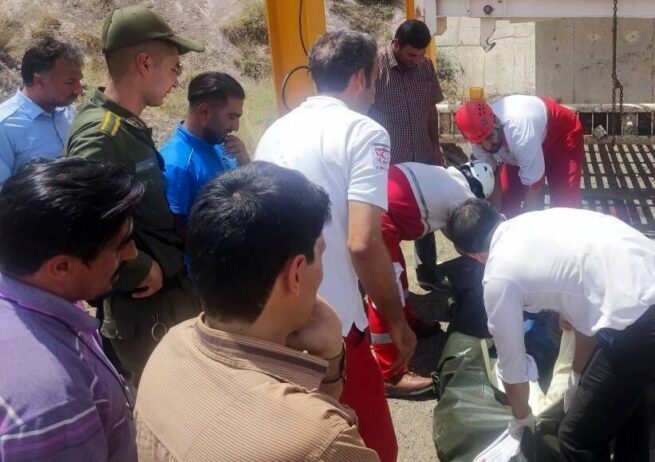 ۲ کشته به دلیل سقوط قطعه فلزی از جرثقیل در سد سبلان