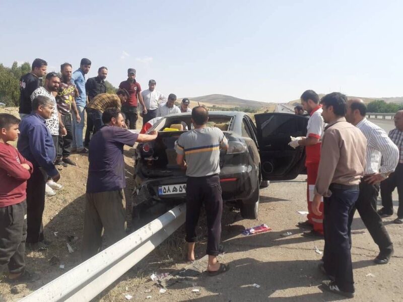 انتقال مصدوم تصادفی همراه با عضو قطع شده در سانحه رانندگی آزادراه پیامبر اعظم تبریز