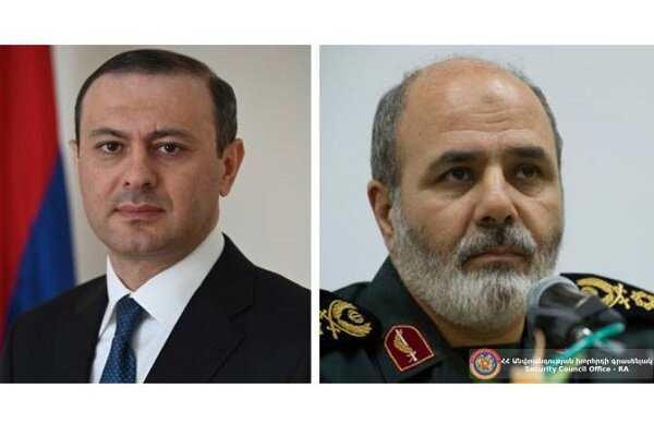 Armenia top security official calls Iranian counterpart