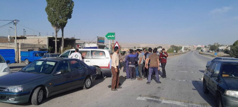 برخورد پراید با عابر پیاده در روستای کرگان