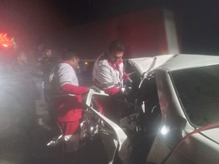 سانحه رانندگی دو دستگاه سواری پژو پارس با آریزو منجر در جاده مرند خوی با یک کشته و چهار مصدوم