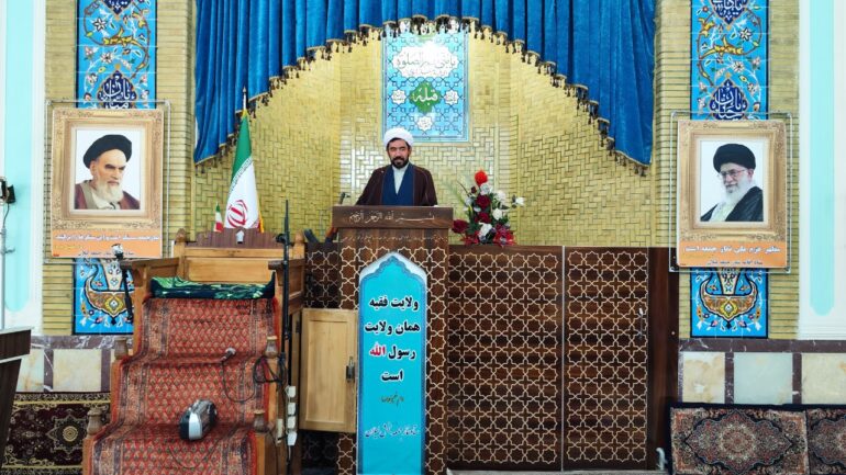 برگزاری آیین عبادی سیاسی نماز جمعه لیلان+تصاویر