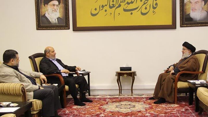 Hezbollah leader holds talks with senior Hamas officials