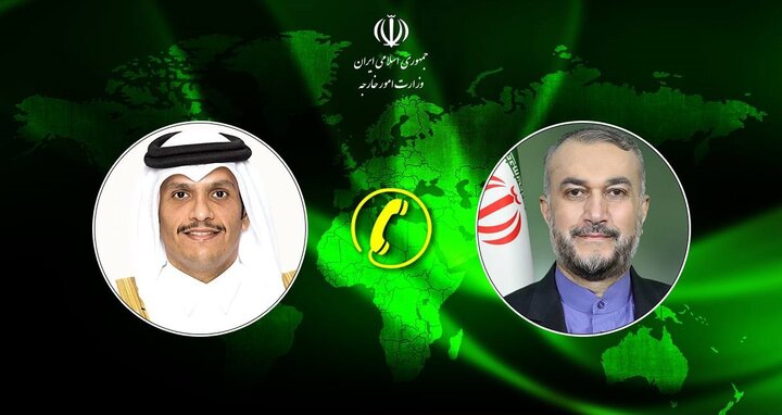 Iran, Qatar FMs call again for end to war crimes in Gaza