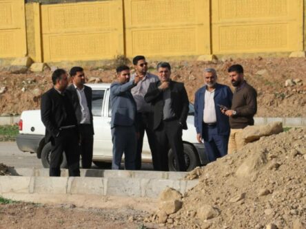 بازدید میدانی شهردار مسجدسلیمان از روند اجرای پروژه های عمرانی شهری