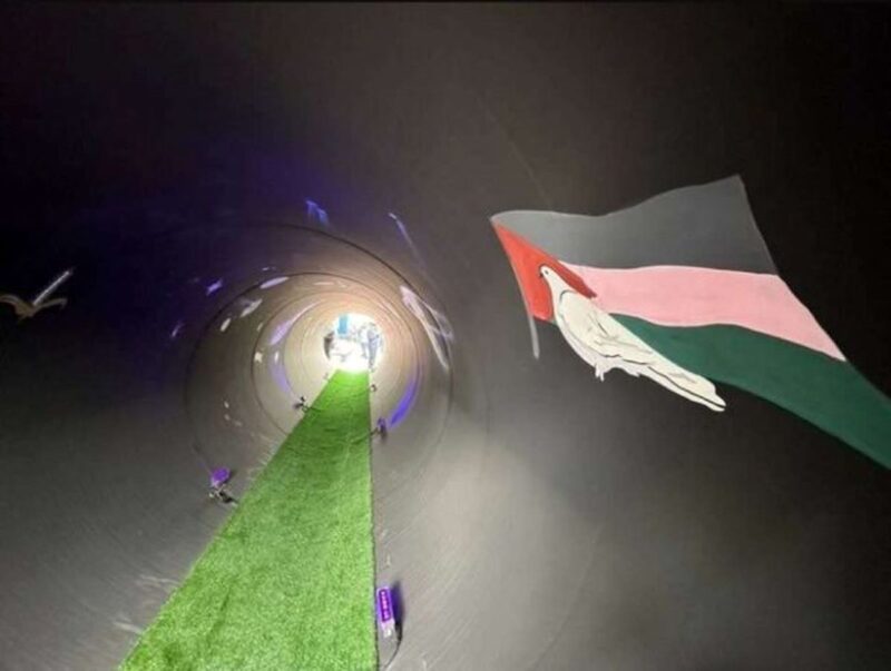 لوله‌سازی اهواز مظلومیت غزه را به تصویر کشید