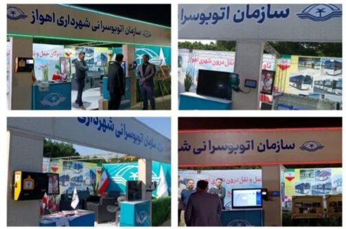 سازمان اتوبوسرانی اهواز از اتوبوسهای برقی و میدل باس جهت تست رونمایی کرد