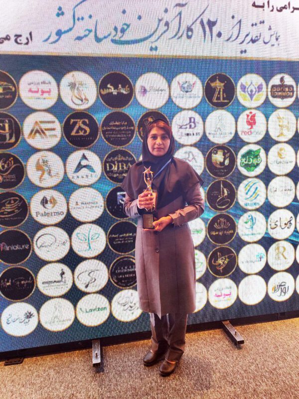از پریسا طاهری مدرس فن بیان و سخنوری مسجدسلیمانی در همایش ۱۲۰ کارآفرین خودساخته کشور تقدیر شد