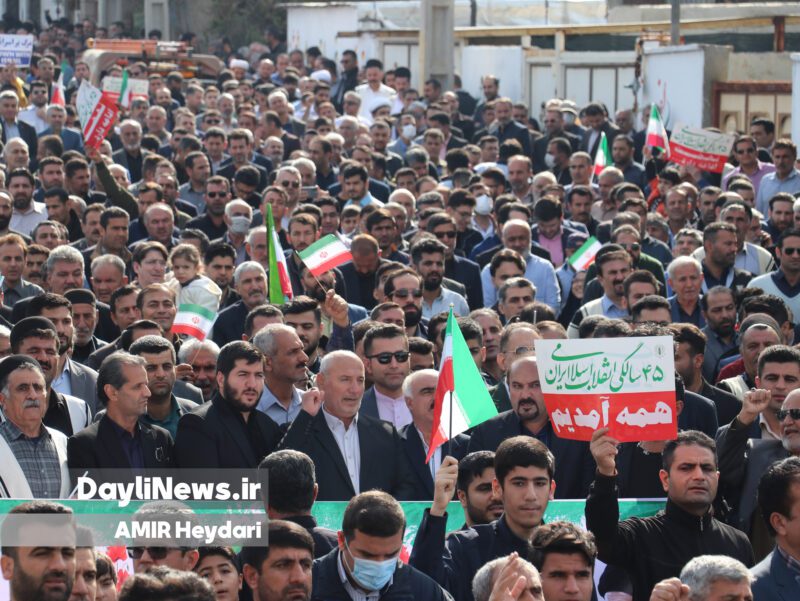 حماسه حضور مسجدسلیمانی‌ها در جشن پیروزی انقلاب + عکس