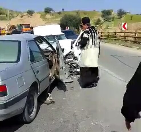 هفت مصدوم در حادثه تصادف مسیر دو راهی لالی به مسجدسلیمان