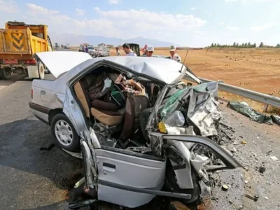 تصادف هولناک در جاده مرگ مسجدسلیمان به اهواز با چهار کشته و زخمی