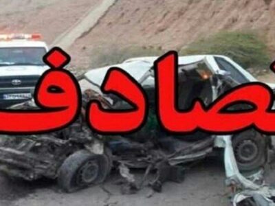 ۶ مصدوم در پی برخورد دو خودروی پژو ۴۰۵ با ۲۰۶ در محور اهر تبریز