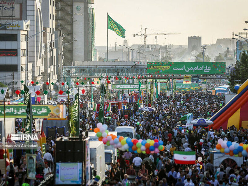 مهمونی ۱۰ کیلومتری غدیر به تلویزیون رسید/پخش سراسری از عید قربان