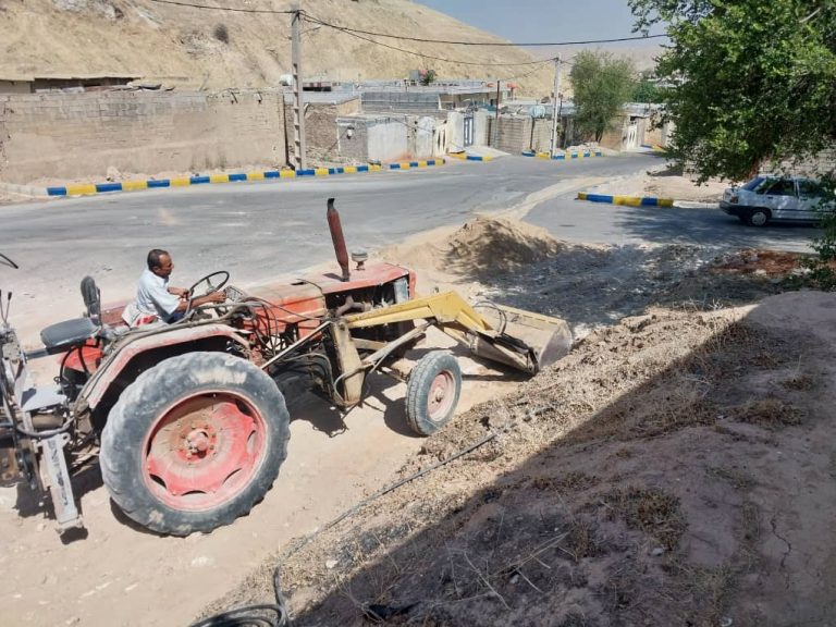 آغاز عملیات احداث بوستان جدید منطقه نورآباد توسط شهرداری مسجدسلیمان