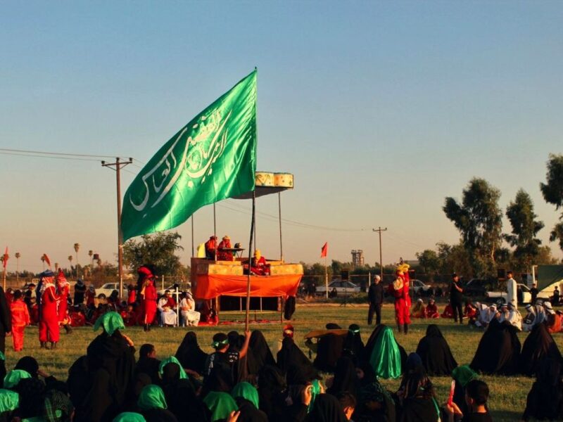 برگزاری مراسم تعزیه گردانی در روستای سید محمد (الهدامه)/ به روایت تصویر