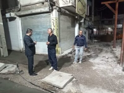 بازدید شهردار مسجدسلیمان از روند اجرای پروژه بهسازی کوچه پزشکان