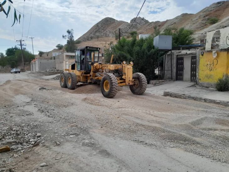 عملیات زیرسازی معابر محله مالکریم انجام شد