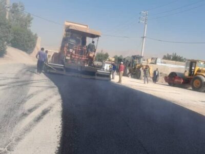 آغاز عملیات اجرایی آسفالت محله مال کریم