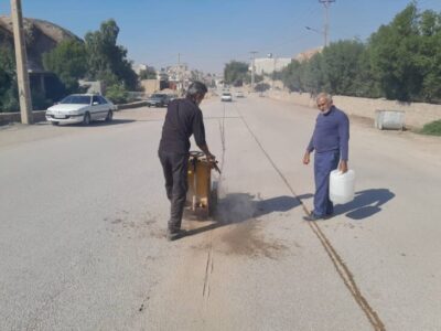 آغاز عملیات احداث آیلند وسط پروژه تعریض مسیر دو راهی بی بیان به هنرستان