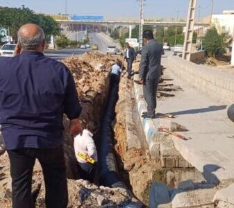 اجرای عملیات رفع نقاط حادثه خیز ورودی شهرک ولیعصر
