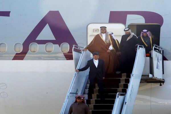 Emir of Qatar arrives in Tehran on state visit