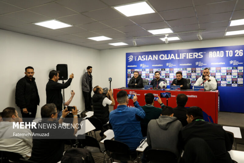 News conference of Iran-Uzbekistan national football teams
