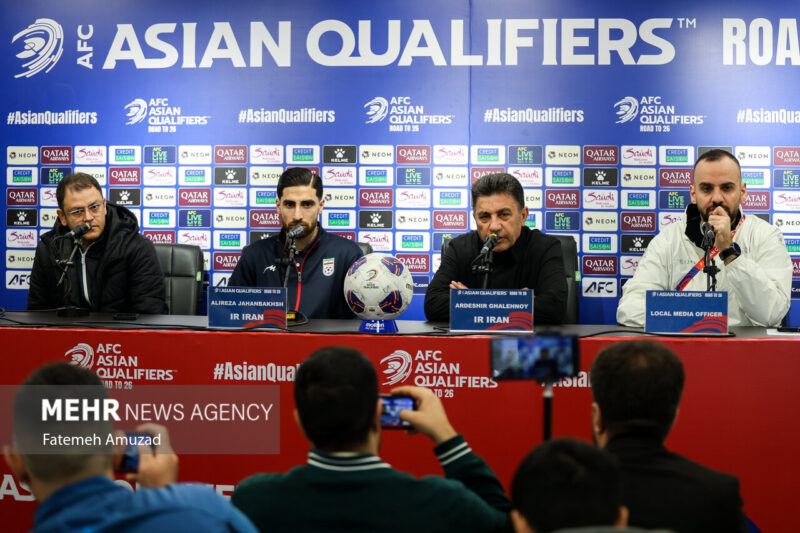 News conference of Iran-Uzbekistan national football teams
