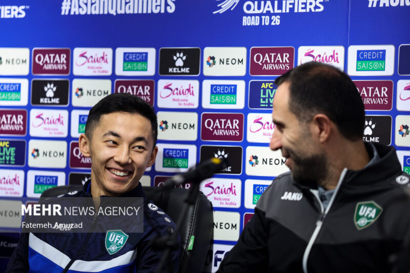 News conference of Iran-Uzbekistan national football teams
