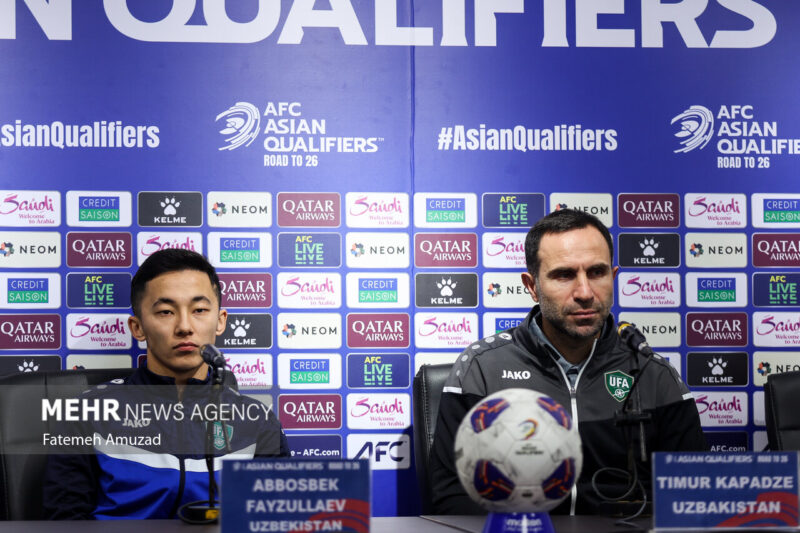 News conference of Iran-Uzbekistan national football teams
