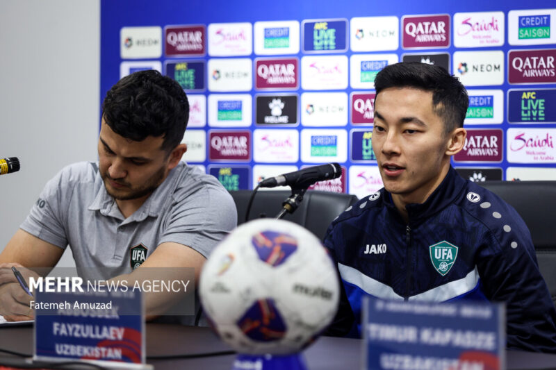 News conference of Iran-Uzbekistan national football teams
