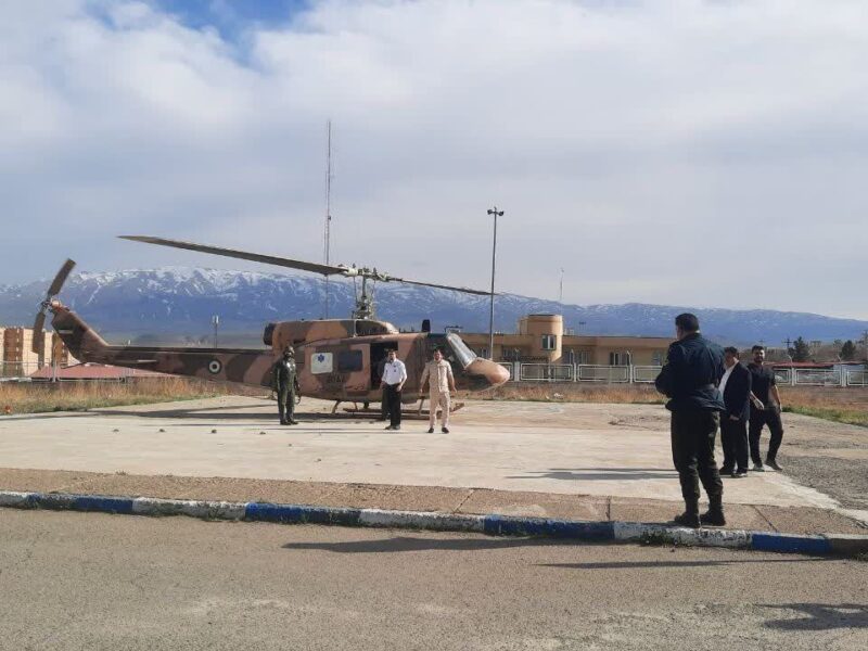 پروازِ اورژانسیِ بالگرد برای نجات موتورسوار ۳۸ ساله اهری