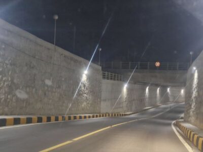 پایان خاموشی های شبانه/زیرگذر دولت آباد مرند روشن شد