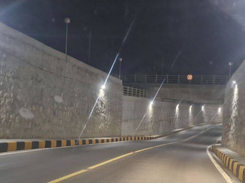 پایان خاموشی های شبانه/زیرگذر دولت آباد مرند روشن شد