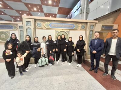 اعزام تیمهای ورزشی بانوان منطقه آذربایجان شرقی به منطقه آبادان