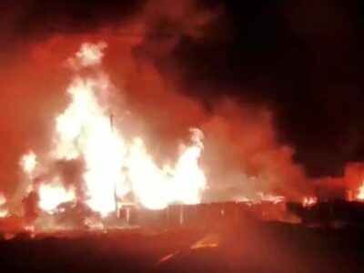 انفجار و آتش‌سوزی در کارگاه شارژ کپسول گاز در شیراز با ۹ مصدوم/ مهار آتش‌سوزی در کارگاه شارژ و فروش گاز مایع