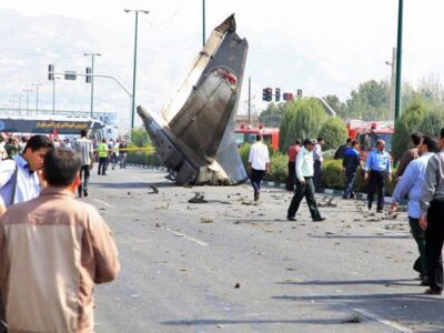 سقوط هواپیمای مسافربری در خیابان غرب تهران؟!