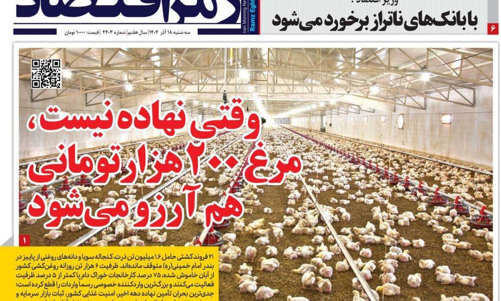 عناوین روزنامه های سه شنبه ۱۸ آذرماه ۱۴۰۴