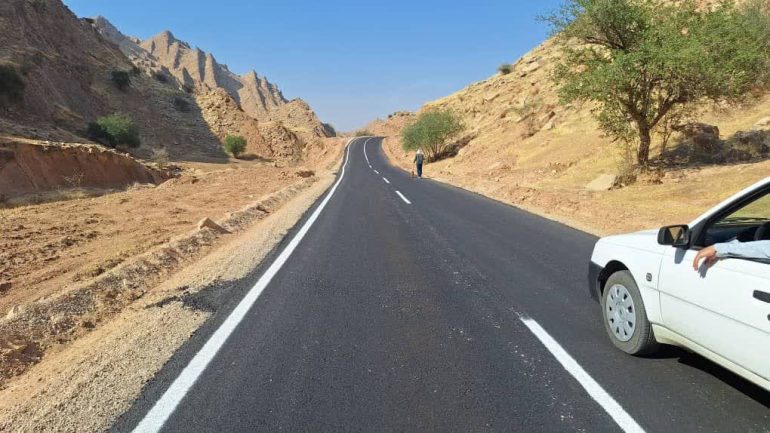 پروژه جاده کنار گذر روستای جابالون تا روستای دلی به اتمام رسید