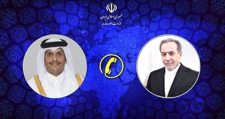 Iran, Qatar FMs discuss efforts to de-escalate tensions